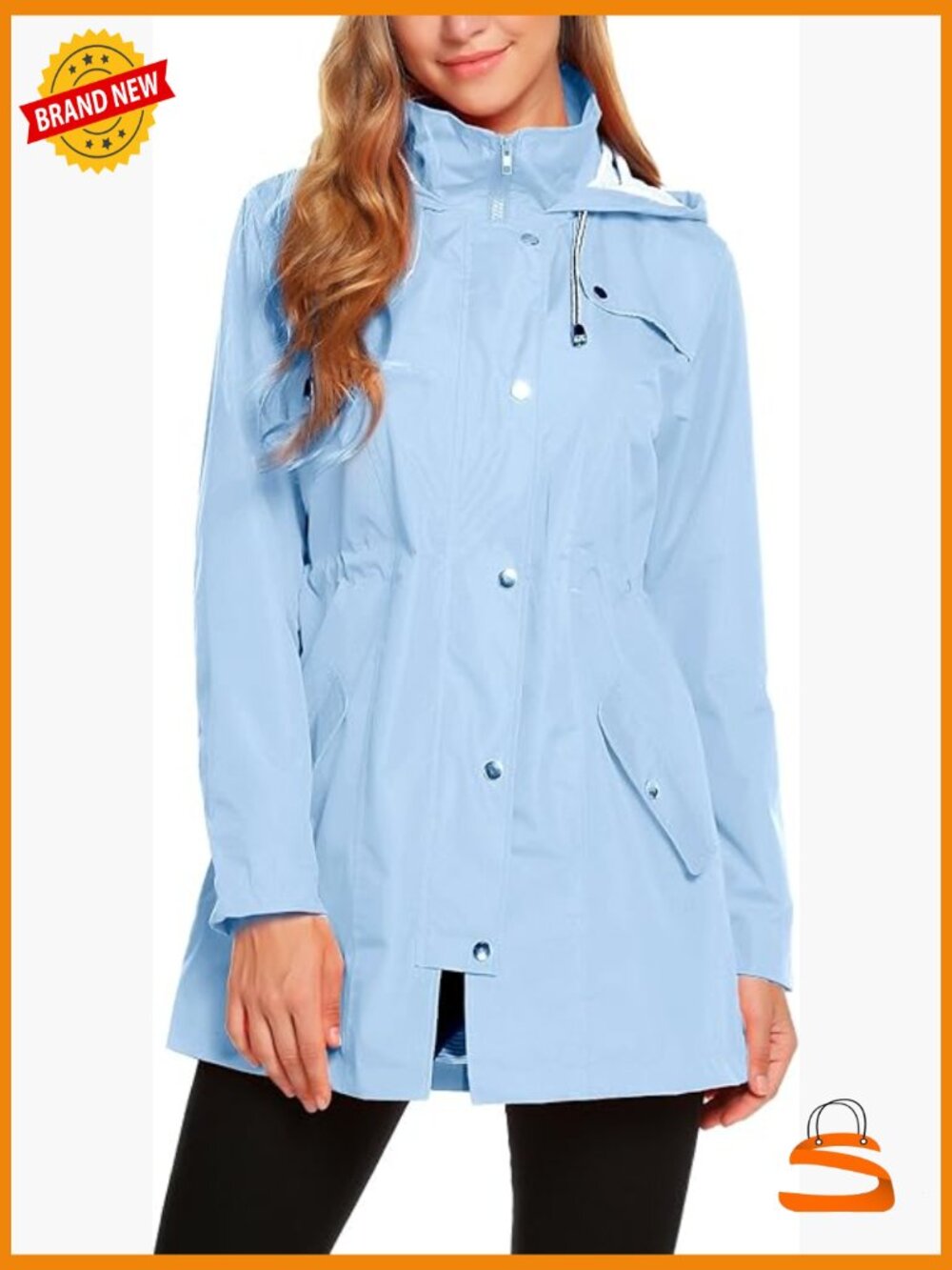 Lightweight Hooded Waterproof Rain Jacket Active Outdoor
